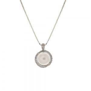 Collier en or blanc 18 Kt...