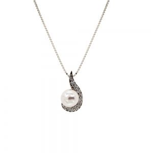 Collier en or blanc 18 Kt...