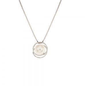 Collier en or blanc 18 Kt...