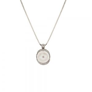 Collier en or blanc 18 Kt...