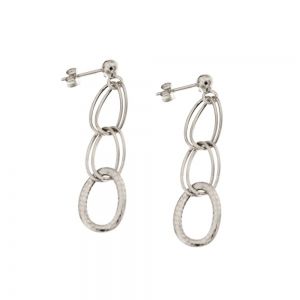 Висящи обеци от бяло злато...