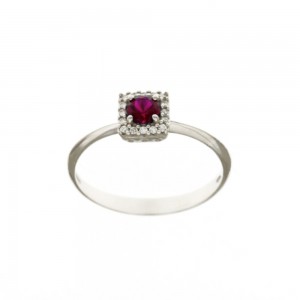 Solitaire ring i 18 Kt...
