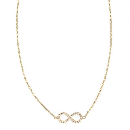 Collier modèle infini pour femme en Or jaune 18 Kt 750/1000