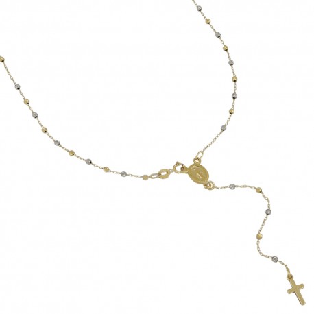 18 Kt 750/1000 kullast rosaarium Madonna ja unisex lihvitud sfääridega