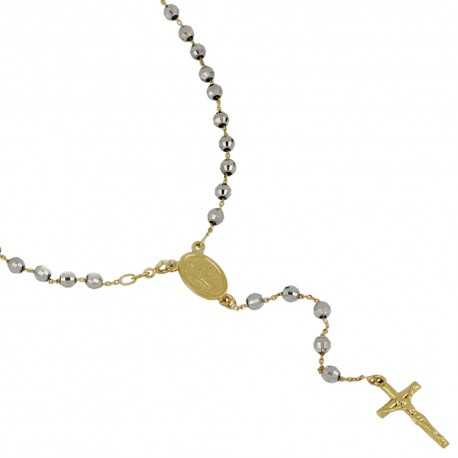 18 Kt 750/1000 kullast rosaarium Madonna ja läikivate lihvitud unisex sfääridega