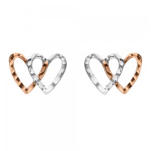 White and rose gold 18 K...