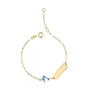 Bracelet en or jaune 18 Kt...