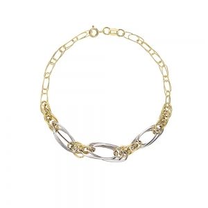 Zweifarbiges Kettenarmband...