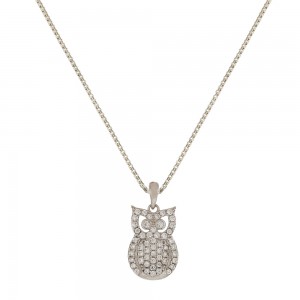 White gold 18k with owl...