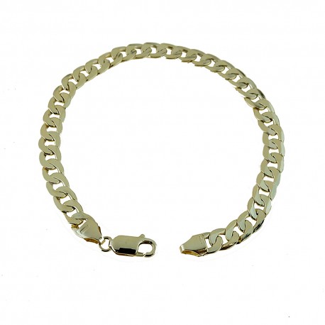 Yellow gold 18k link chain man bracelet