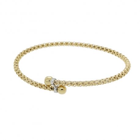 Bracelet Contrariè en or jaune et blanc 18 Kt