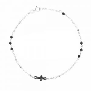 Pulseira em ouro branco 18K...