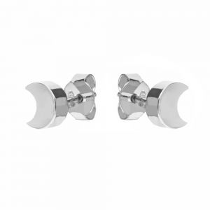 White gold earrings for baby girl sale