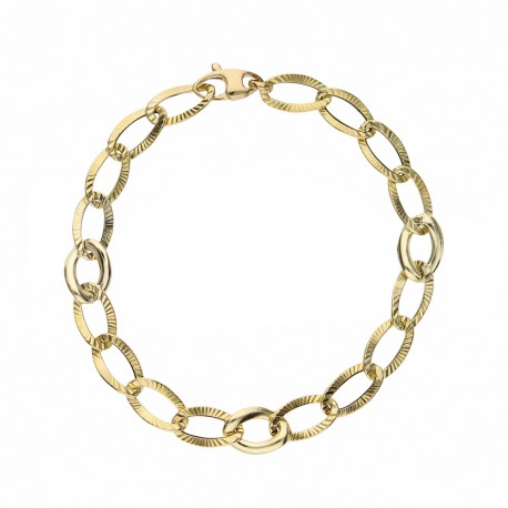 Gold 18k Chain Type Woman Bracelet
