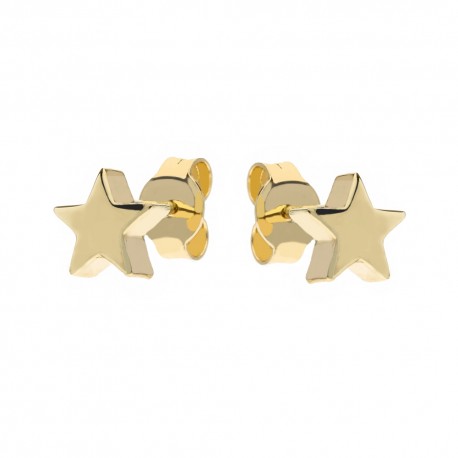 18 K gul guld stjerneformede øreringe