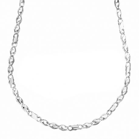 Cadena Modelo Micro en Oro Blanco de 18K para Hombre