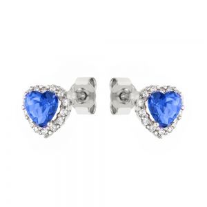 18K baltā zelta sirds...