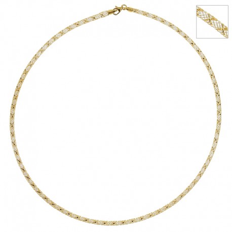 Model pančuchy s náhrdelníkom z 18 K žltého zlata