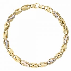 Herenarmband van 18K geel-...