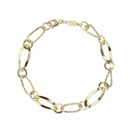 Bracelet chaîne en or jaune 18 carats pour femme
