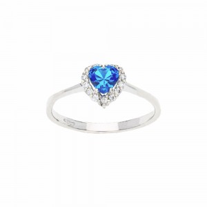 White Gold 18k with Blue...