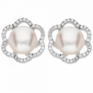 Boucles d'oreilles fleur en...