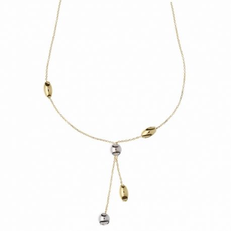 Yellow and White Gold 18k with Spheres Woman Choker