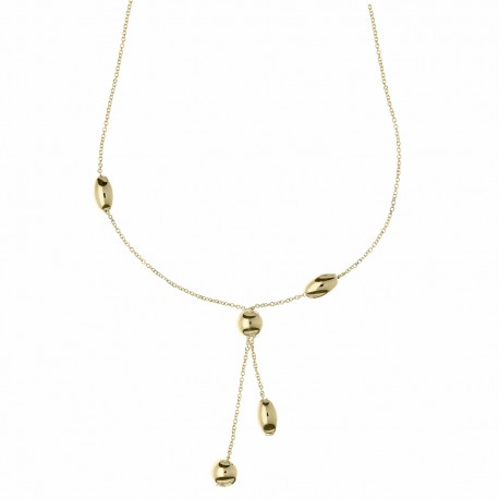 Yellow Gold 18k with Spheres Woman Choker