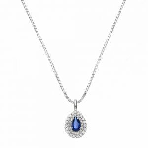 18K vitguld halsband med...