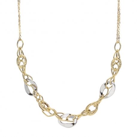Yellow and White Gold 18k Woman Choker