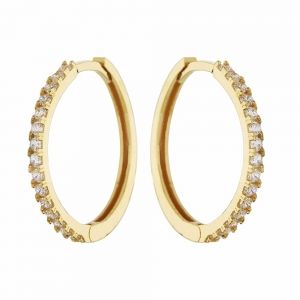 18 K gult gull bøyle...