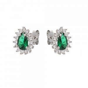 Pendientes de Oro Blanco de...