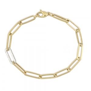 Bracelet en or jaune et...