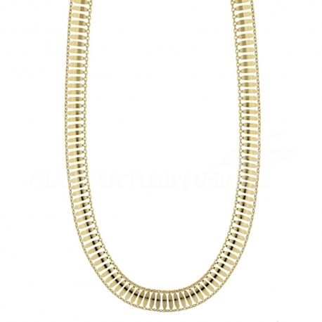 18K gult gull kjede choker for kvinner