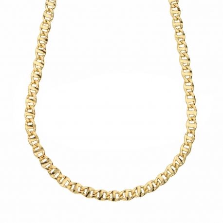 Ланац са равним пречкама за мушкарце од 18-каратног жутог злата