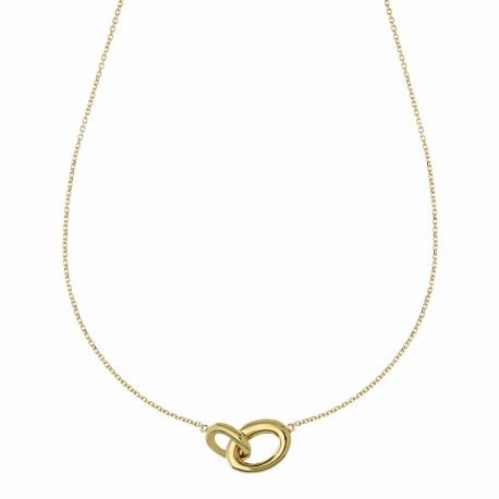 Collar de Oro Amarillo de 18k con Elemento Central para Mujer