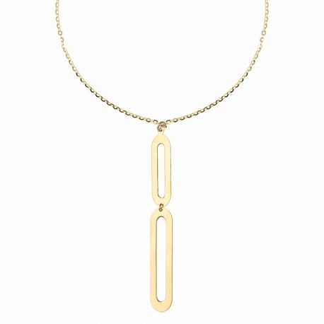 Collar de Oro Amarillo de 18k con Colgantes para Mujer