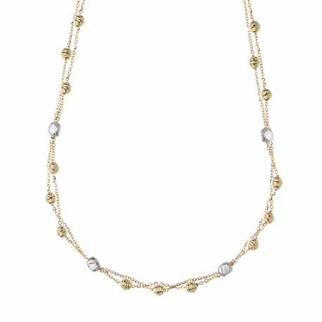 Ogrlica od 18k žutog i bijelog zlata s dijamantnim elementima za žene