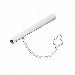 18K白金男士领带夹