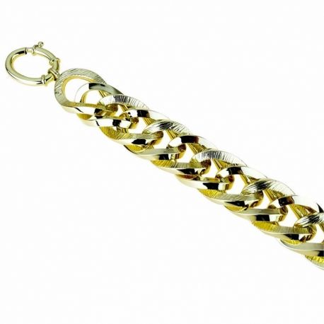 Bracelet chaîne en or jaune 18 carats pour femme