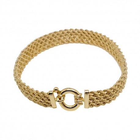 Bracelet corde en or jaune 18 carats pour femme
