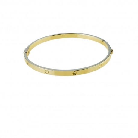 Bracelet rigide en or jaune 18 carats pour femme
