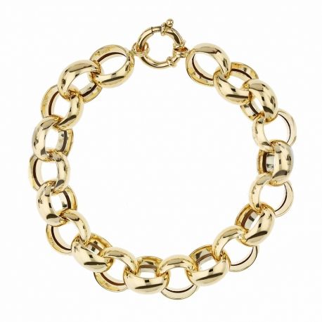 18K gult guld Rolò Mesh armband för kvinnor