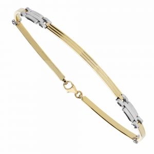 Yellow and White Gold 18 Kt...