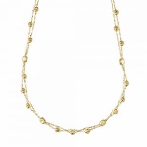 黄金颈带18克拉 配有女性钻石元素