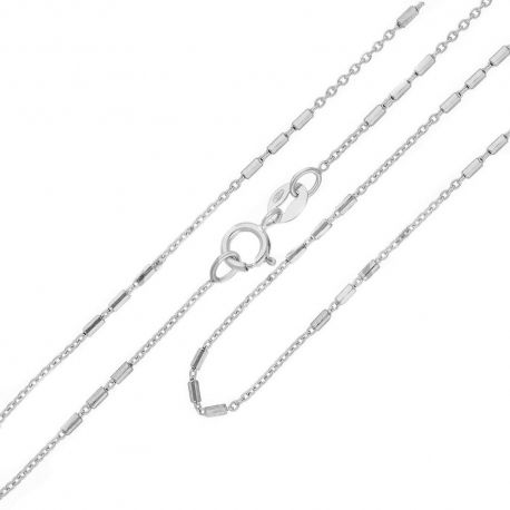 Unisex 18K თეთრი ოქროს ჯაჭვი