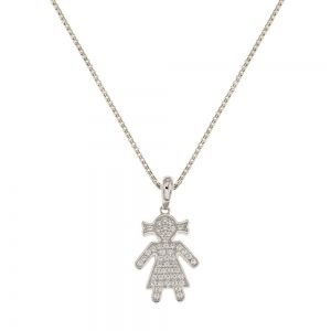Collier en Or blanc 18 Kt...