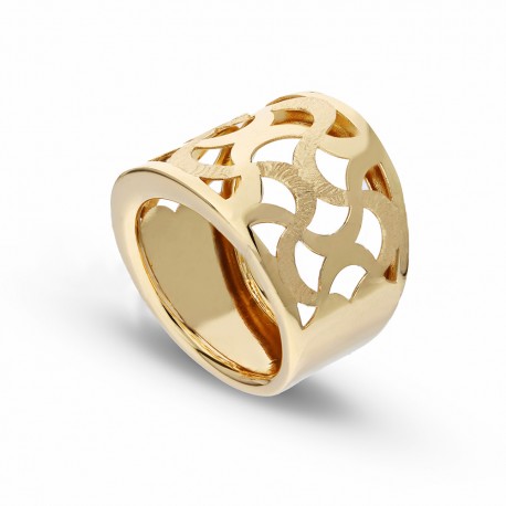 Prsten ze žlutého zlata 18K pro ženy