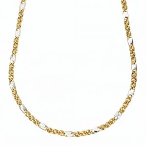 黄金白18克拉的男子链