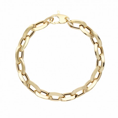 Yellow Gold 18k Chain Woman Bracelet